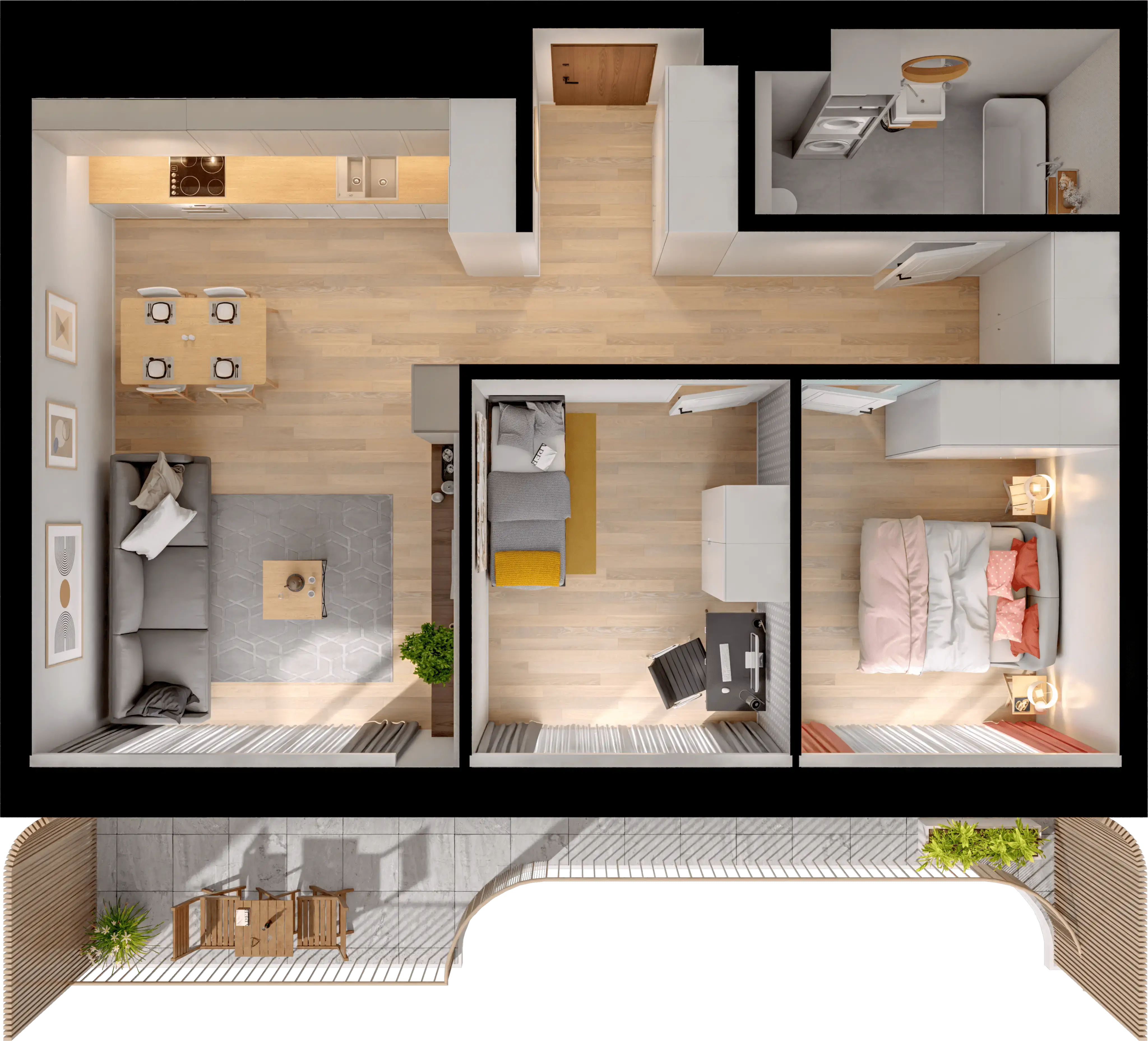 Single flat view