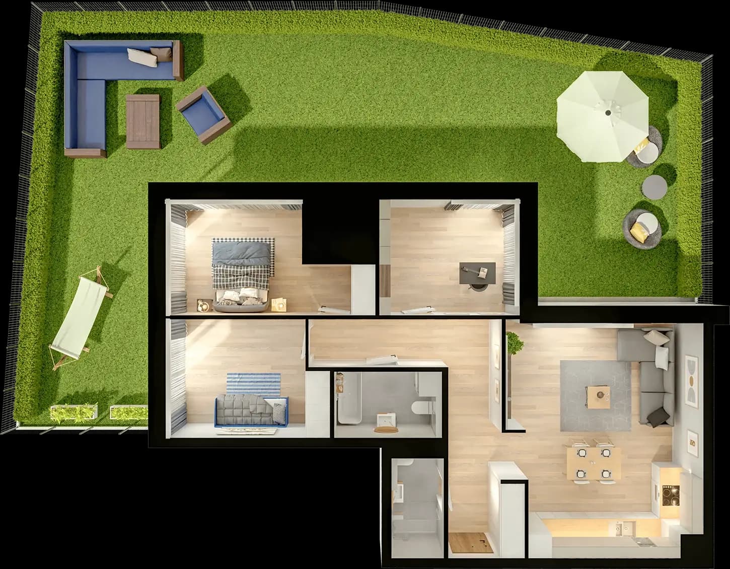 Single flat view
